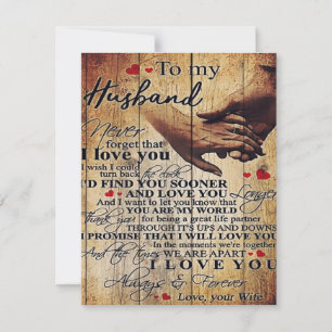 Invitación Regalo de Frases de Amor Regalo para mi Esposo