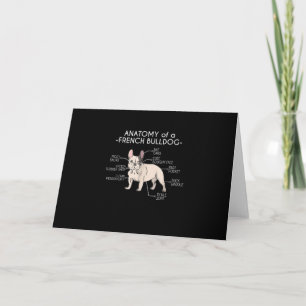 Invitación Regalo de Frenchie Anatomía de un Bulldog Francé