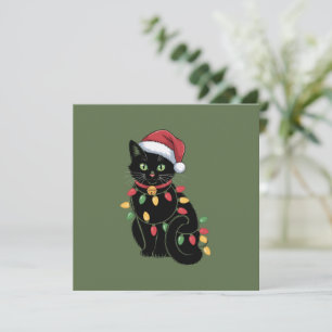 Invitación Regalo de gatito de Navidad para amantes de gatos 