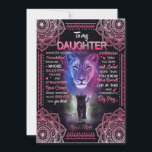 Invitación Regalo de hija | Carta a mi hija de mamá<br><div class="desc">Regalos de hija | Para mi hija,  recuerda siempre que eres más valiente de lo que crees,  amor de tu mamá</div>
