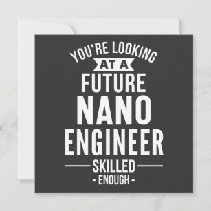 Invitación Regalo de ingeniero de NANO