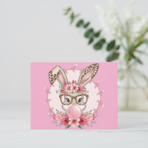 Invitación Regalo de leopardo de la manteca floral de Semana 
