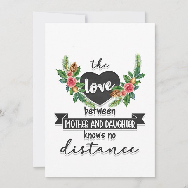 Invitación Regalo de madre El amor entre madre e hija (Anverso)