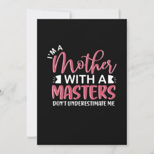 Invitación Regalo de madre soy una madre con un maestro