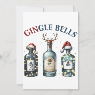 Invitación Regalo de Navidad Campanas
