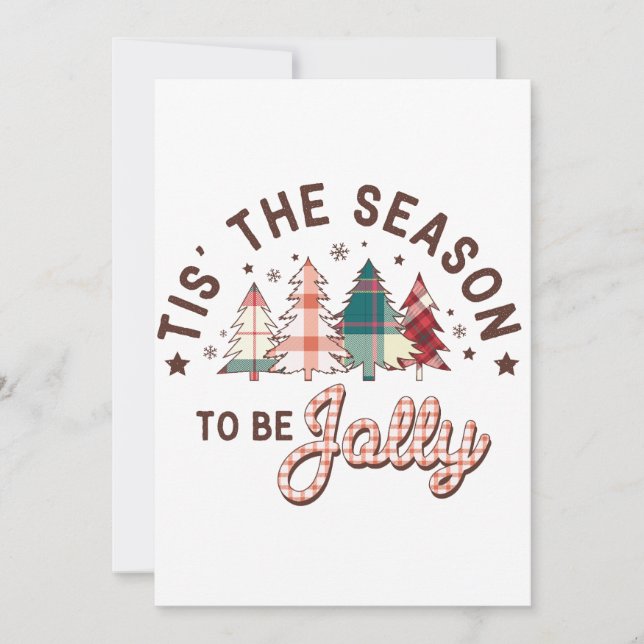 Invitación Regalo de Navidad Es La Temporada (Anverso)