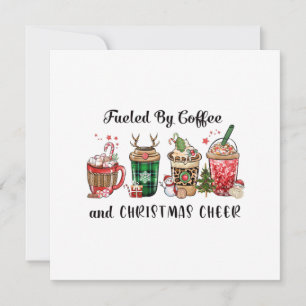 Invitación Regalo De Navidad Impulsado Por Café Y Alegría Nav