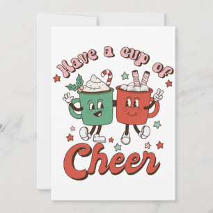 Invitación Regalo de Navidad Mueve Una Taza de Alegría
