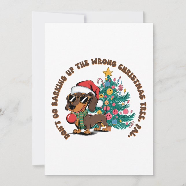 Invitación Regalo de Navidad No Ir Barreras (Anverso)