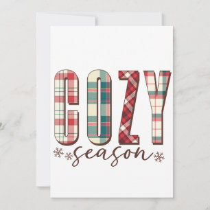 Invitación Regalo de Navidad Temporada Acogedora