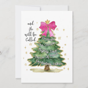 Invitación Regalo De Navidad Y Se Le Llamará Feliz Navidad