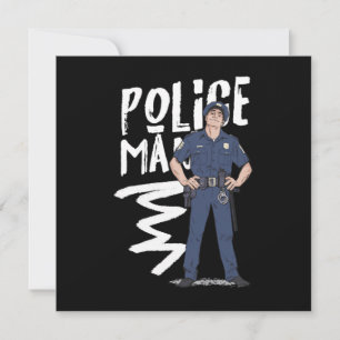 Invitación Regalo de oficial de policía policial
