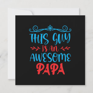 Invitación Regalo de papá Este tipo es un papá increíble
