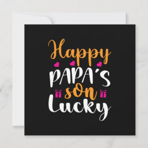 Invitación Regalo de Papá Feliz Hijo de Papá Afortunado