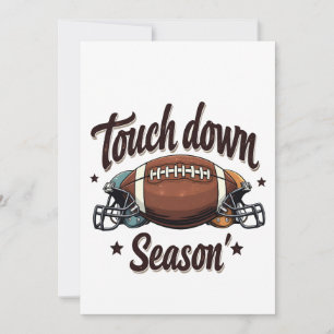 Invitación Regalo de rugby de Fantasía de temporada baja