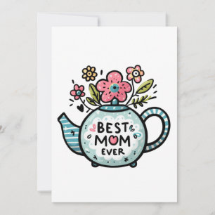 Invitación Regalo del Día de la Madre La mejor mamá de todo