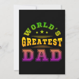 Invitación Regalo del Día del Padre al Mejor Papá del Mundo