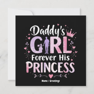 Invitación Regalo del Día del Padre 'La niña de papá siempre 