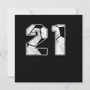 Invitación Regalo deportivo de celebración de cumpleaños 21 d