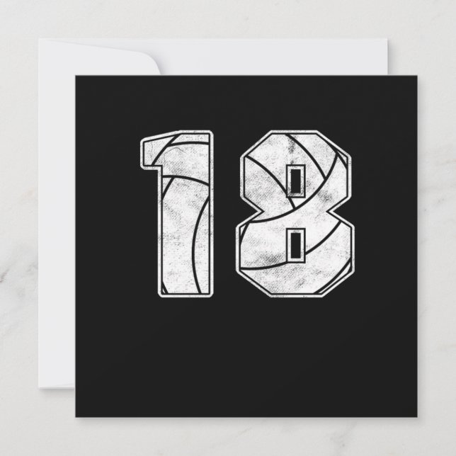 Invitación Regalo deportivo de la celebración del 18 aniversa (Anverso)