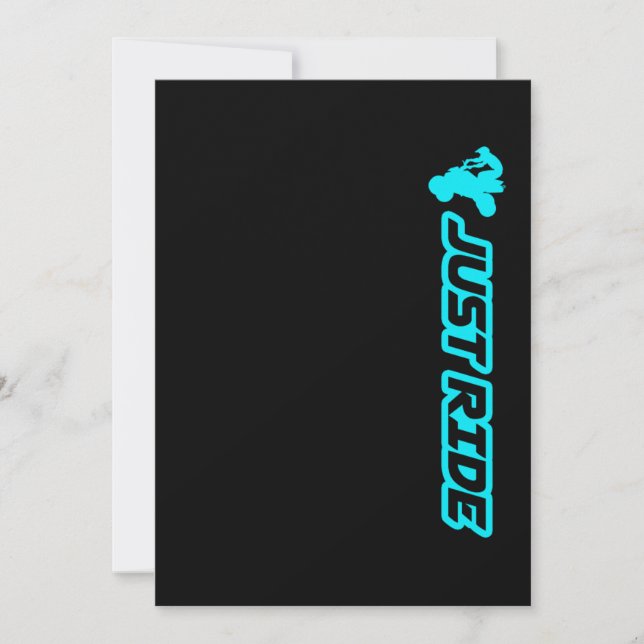 Invitación Regalo deportivo extremo de Carreras cuádruple de  (Anverso)