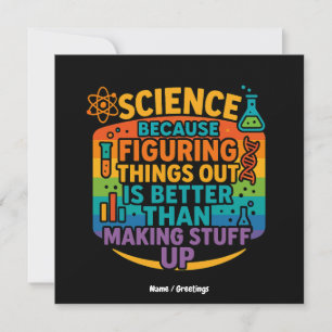 Invitación Regalo divertido de ciencia porque entender las co