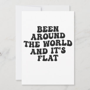 Invitación Regalo Divertido de Conspiración de Tierra Plana y