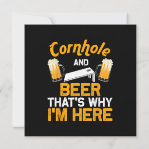 Invitación Regalo divertido de Cornhole para hombres jugador