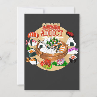 Invitación Regalo divertido para adictos al sushi y amantes d
