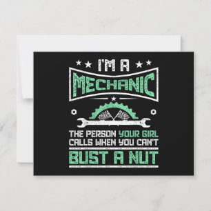Invitación Regalo Divertido para Mecánicos Regalo con Humor p