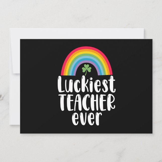 Invitación Regalo Escolar para el Día de San Patricio para el (Anverso)
