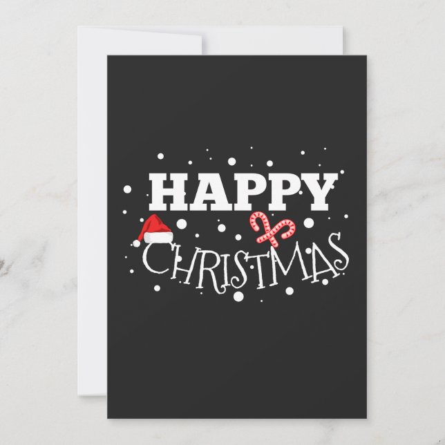 Invitación Regalo Feliz Navidad Xmas (Anverso)