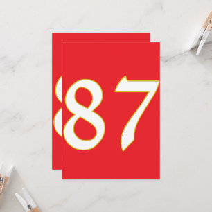 Invitación regalo gracioso para todos los fans jugador número