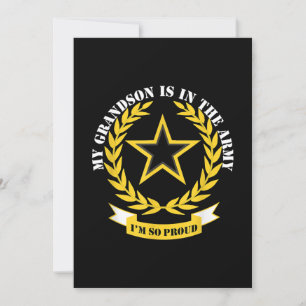 Invitación Regalo Mi Nieto Está En El Ejército