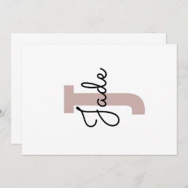 Invitación Regalo monograma de personalizado para nombres a p