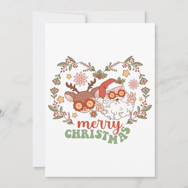 Invitación Regalo navideño Feliz Navidad (Anverso)