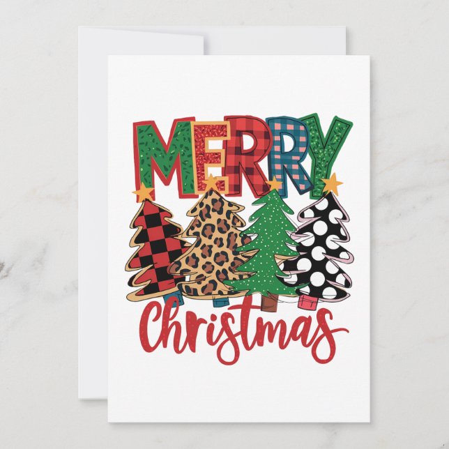 Invitación Regalo navideño Feliz Navidad (Anverso)