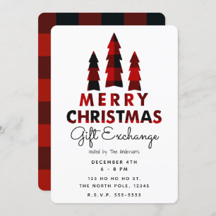 Invitación Regalo navideño navideño en feriado