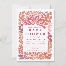 Invitación Regalo para Baby Shower de Niña