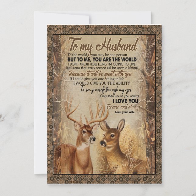 Invitación Regalo para esposo | Carta a mi esposo de mi espos (Anverso)