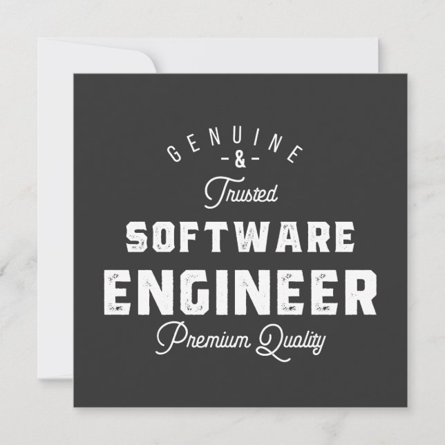 Invitación Regalo para Ingeniero de Software (Anverso)