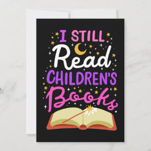 Invitación Regalo para lector Sigo leyendo libros infantiles