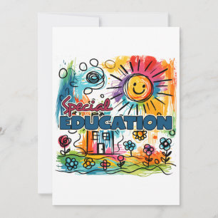 Invitación Regalo para maestros Educación Especial