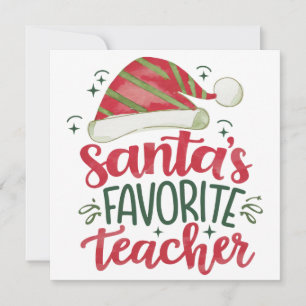 Invitación Regalo para maestros El maestro favorito de Sant