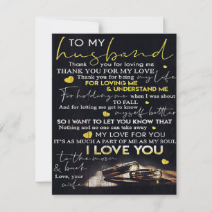 Invitación Regalo para mi esposo, mejor regalo de vacaciones
