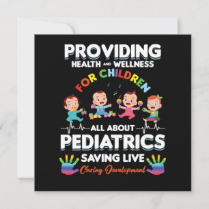Invitación Regalo para pediatra de salud y bienestar pediátri
