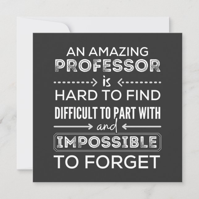 Invitación Regalo Para Profesor, Profesor Gift (Anverso)