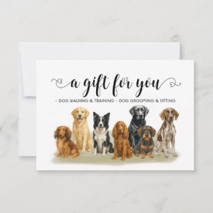 Invitación Regalo para ti, peluquero, paseador y cuidador de