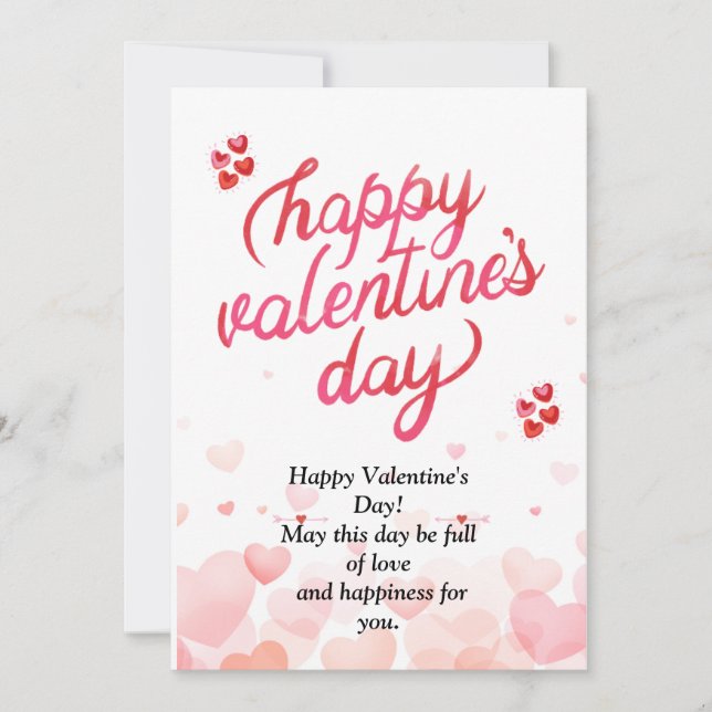 Invitación regalo perfecto para el el día de San Valentín (Anverso)