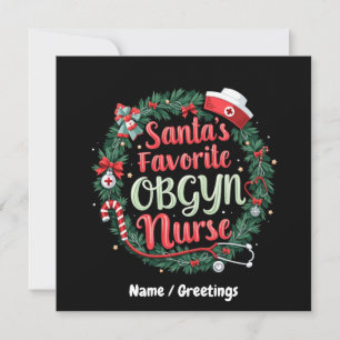 Invitación Regalo personalizable de enfermera OBGYN favorita